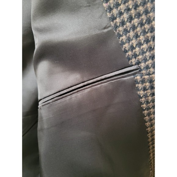 Mark Alexander Wool Blend Elbow Patch Blazer Sport Coat Tweed 40 Made in USA VTG - Picture 8 of 13